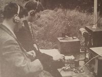 HB9AL und HB9T im Telegrafiebetrieb im Jahre 1935